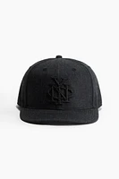 Cap with Embroidered Motif