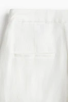 Wide-Leg Linen-Blend Pants