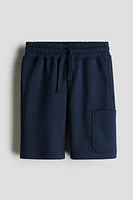 Short cargo en molleton à l'intérieur brossé
