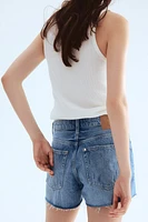 High-Waist Denim Shorts