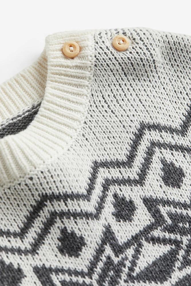 Jacquard-knit Sweater