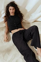 Straight-Leg Drawstring Pants
