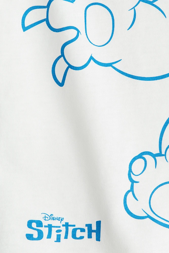T-shirt en coton avec motif imprimé