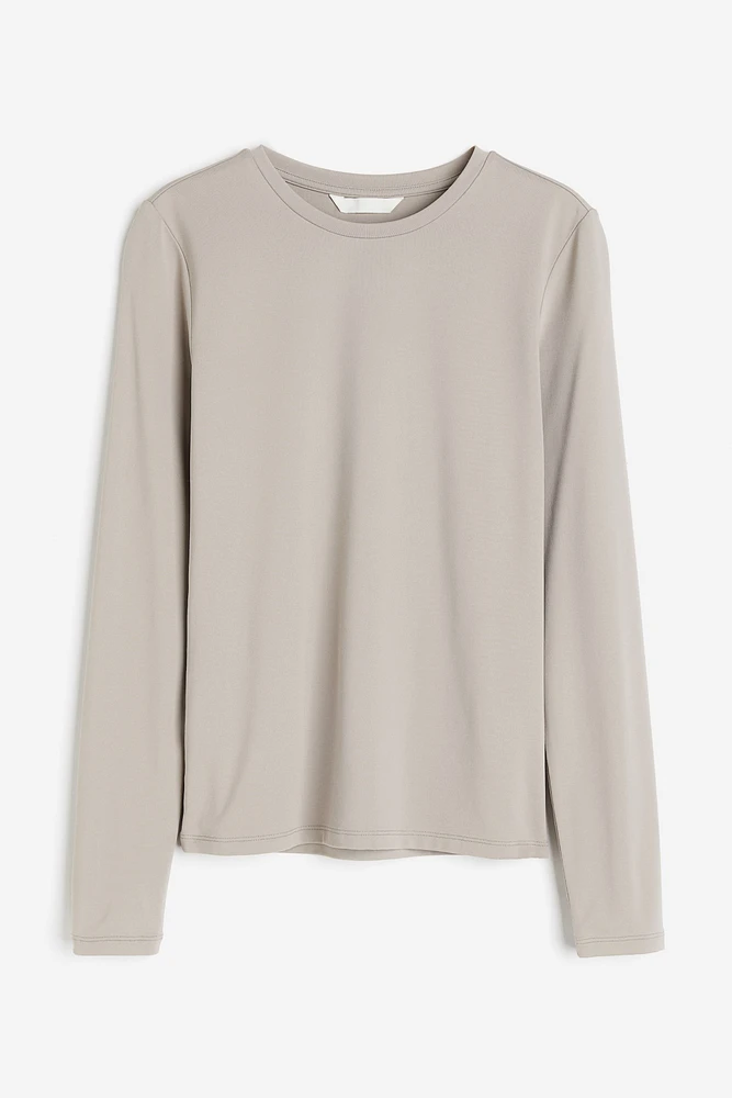 Long-sleeved Microfiber Top