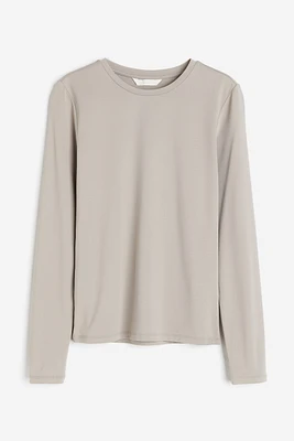 Long-sleeved Microfiber Top