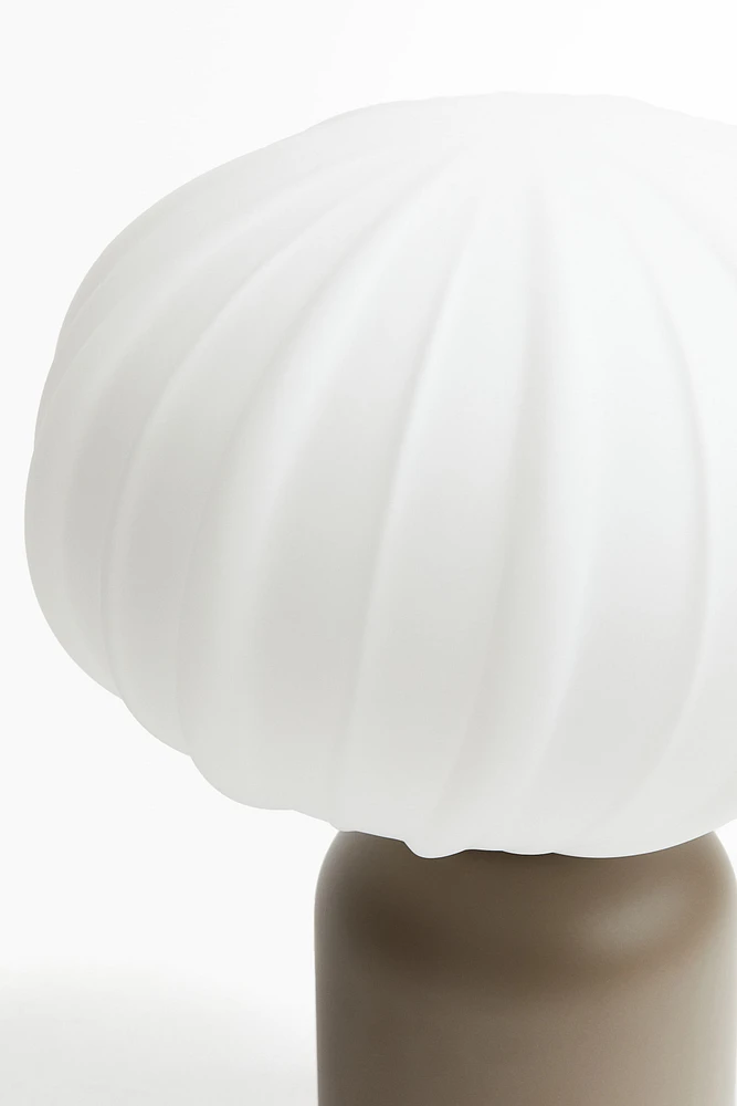 Lampe de table en verre