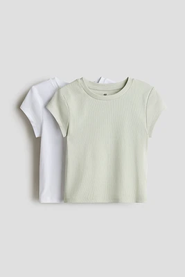 Lot de 2 hauts en jersey coton