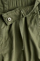Cotton Canvas Parachute Pants