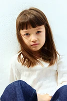 Smocked Jersey Top