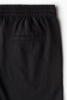 Regular Fit Linen-Blend Shorts