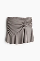 Gathered Mini Skirt