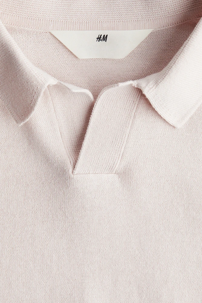 Fine-knit Polo Shirt