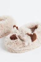 Soft Faux Shearling Slippers