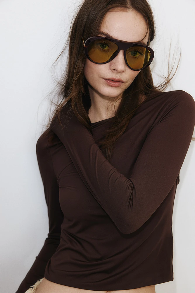 Long-Sleeved Jersey Top