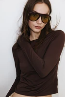 Long-Sleeved Jersey Top