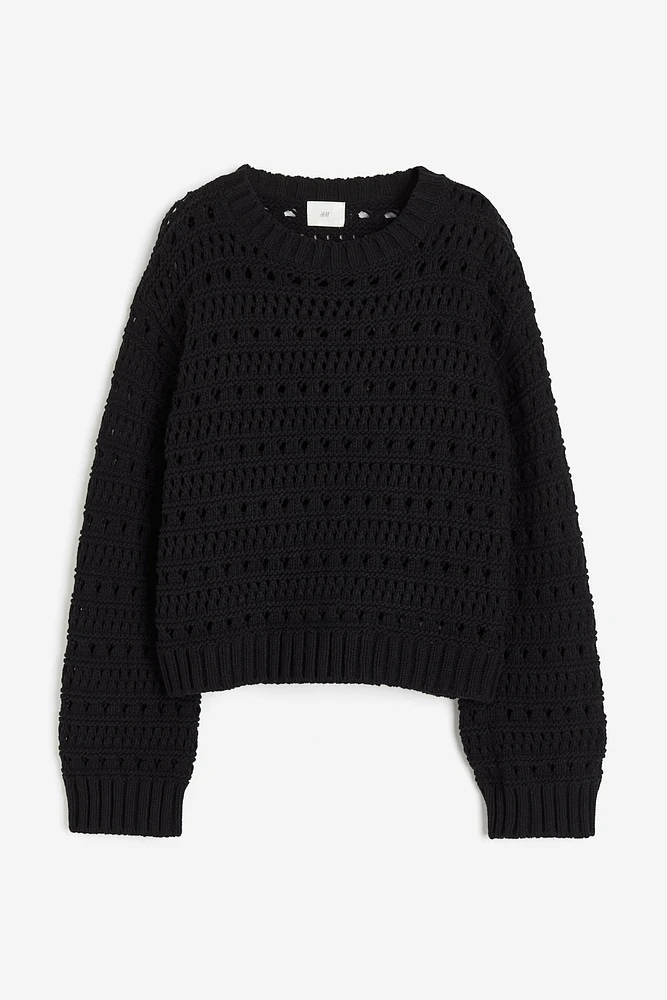 Hole-knit Sweater