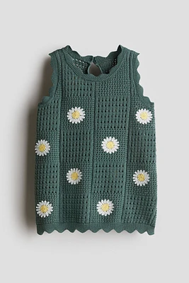 Crochet-Look Dress