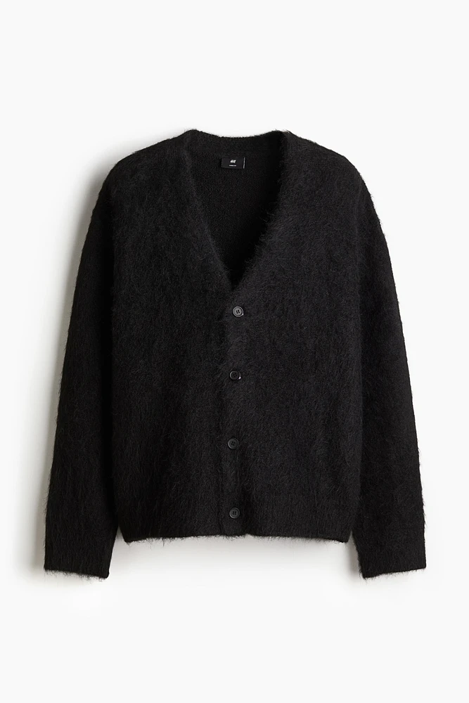 Loose Fit Fuzzy Cardigan