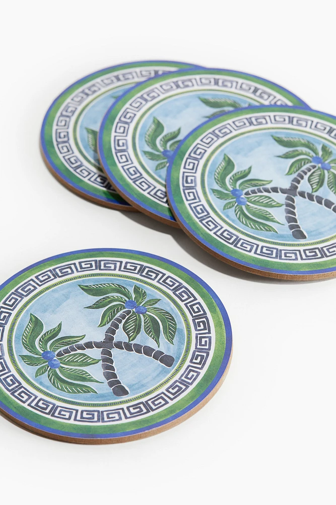 4-pack Graphic-print Coasters