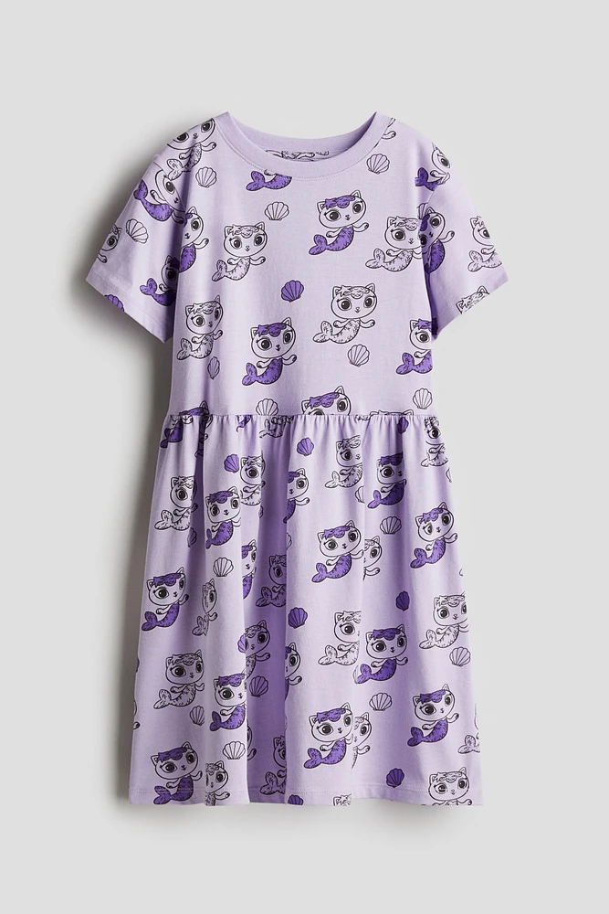 Printed Jersey Dress