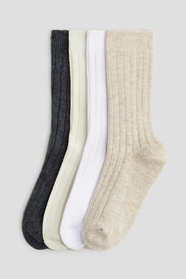 4-pack Ribbed Socks