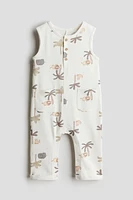 Patterned Cotton Jumpsuit