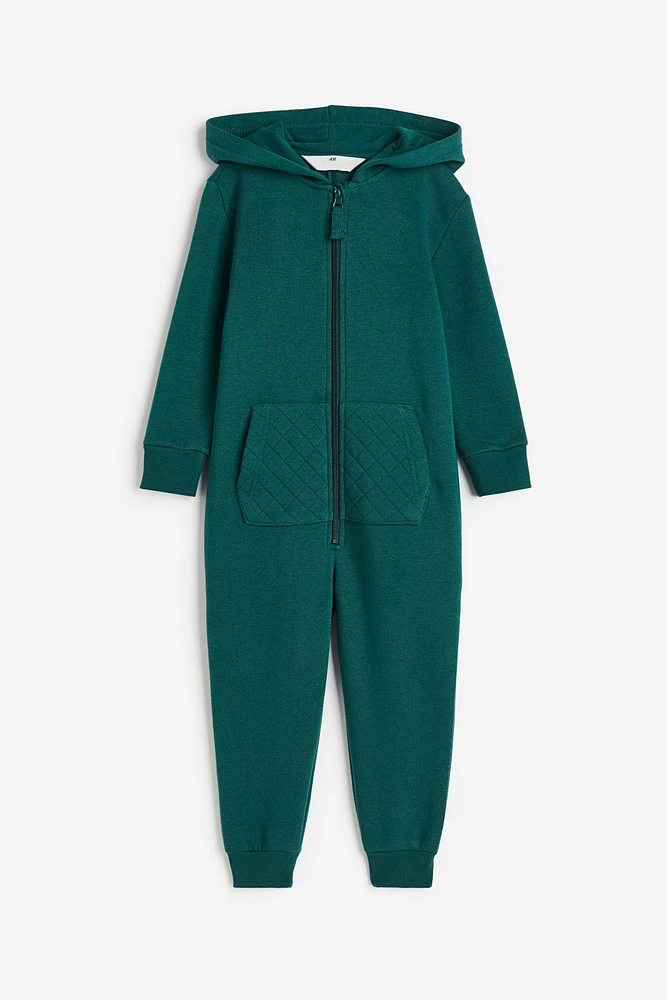 Hooded Sweatshirt Jumpsuit