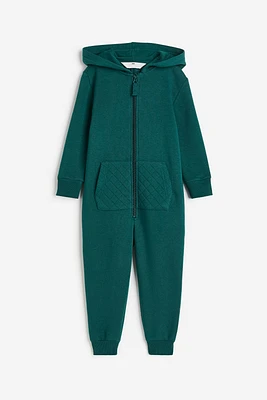 Hooded Sweatshirt Jumpsuit