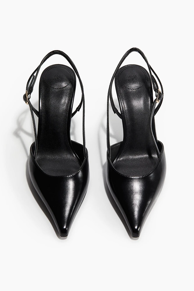 Pointed Slingback Pumps