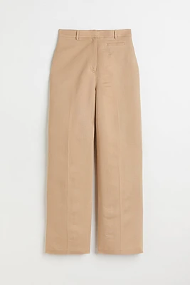 Wide-leg Linen-blend Pants