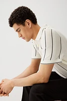 Regular-Fit Pointelle-Knit Polo Shirt