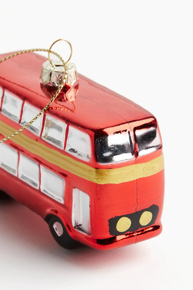 Double-Decker Bus Christmas Ornament