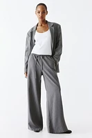 Pantalon en sergé avec cordon de serrage