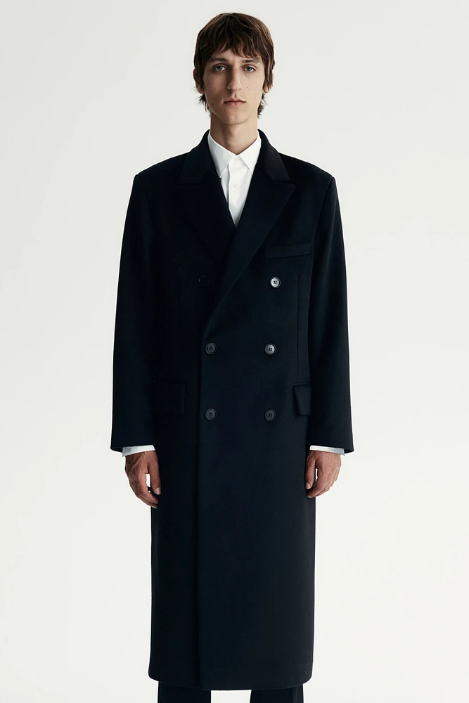 Double-Breasted Wool-Blend Coat