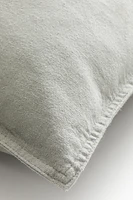 Housse de coussin en lin mélangé