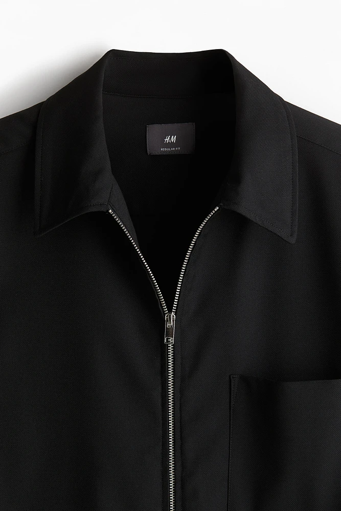 Regular-Fit Twill Overshirt