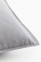 Housse de coussin en lin mélangé