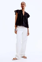 Dobby-Weave Blouse