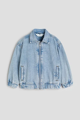 Veste en denim avec col