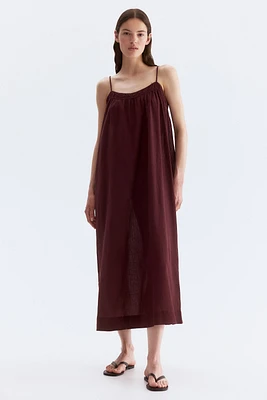 Crinkled Slip Dress