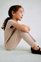 Ribbed Cotton Leggings