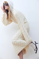 Cable-knit Midi Dress