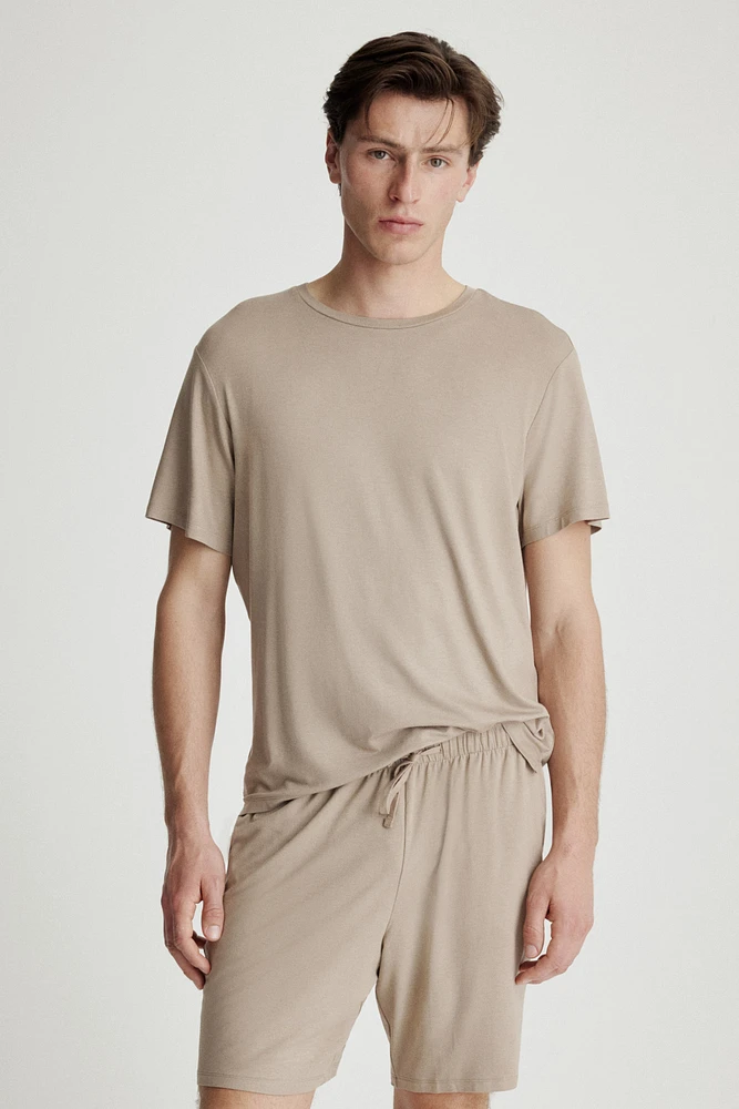 Jersey Pajama T-Shirt and Shorts