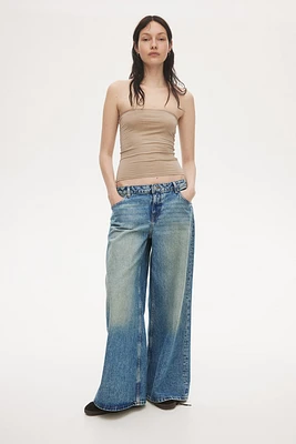 Jean ample taille basse