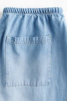 Pantalon en denim avec cordon de serrage