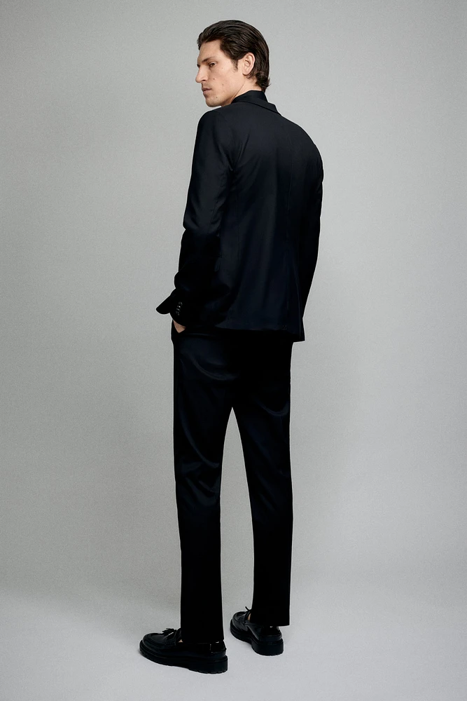 Skinny-Fit Single-Breasted Jacket