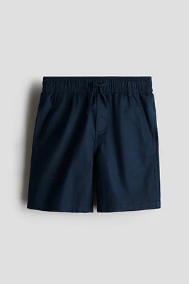 Linen-Blend Shorts