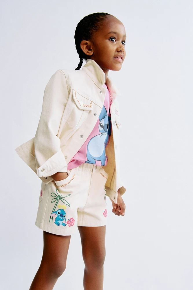 Loose Fit Denim Shorts