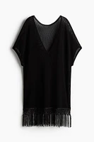 Hole-Knit Beach Kaftan