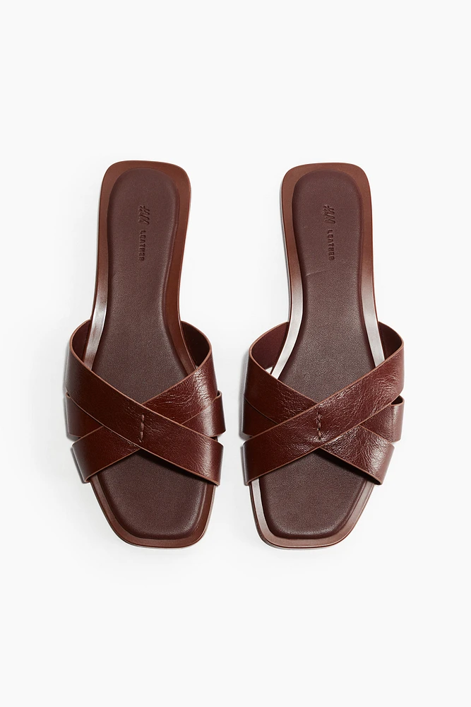 Sandales en cuir